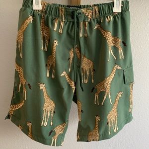 No Retreat (Target) Giraffe Swim Trunks